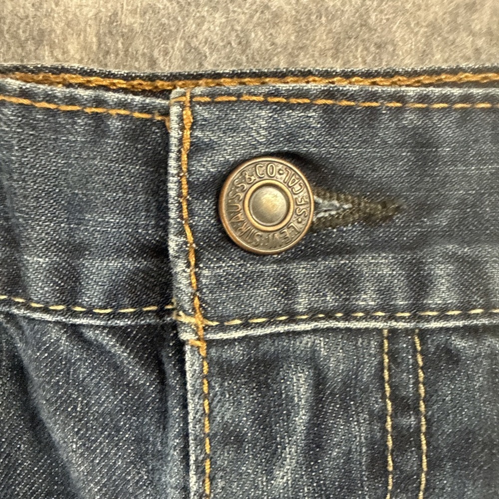 Levi's 569 Loose Straight Denim Shorts Mens Size 34 Medium Wash Blue - Picture 7 of 11